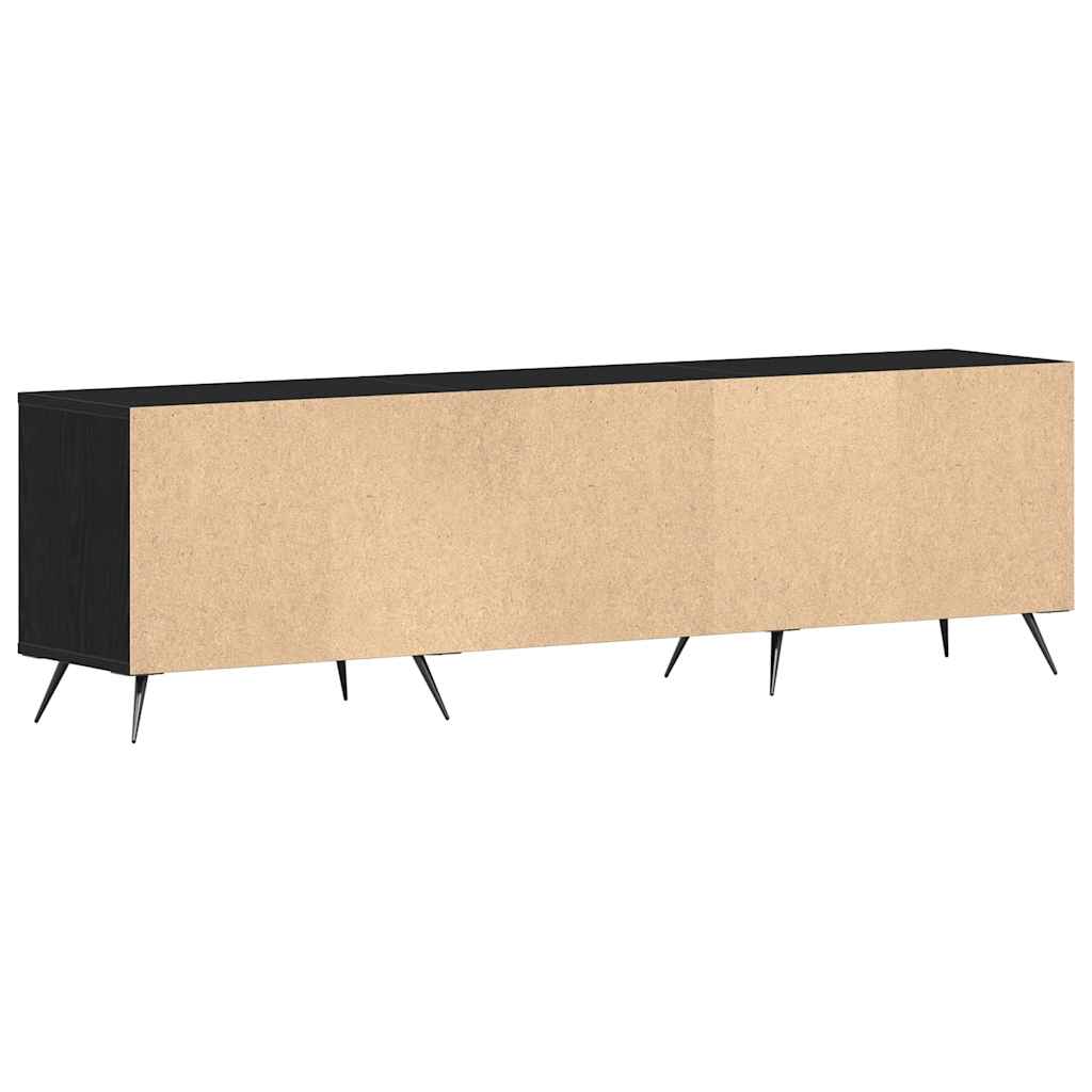 TV Cabinet Black Oak 150 x 30 x 44.5 cm