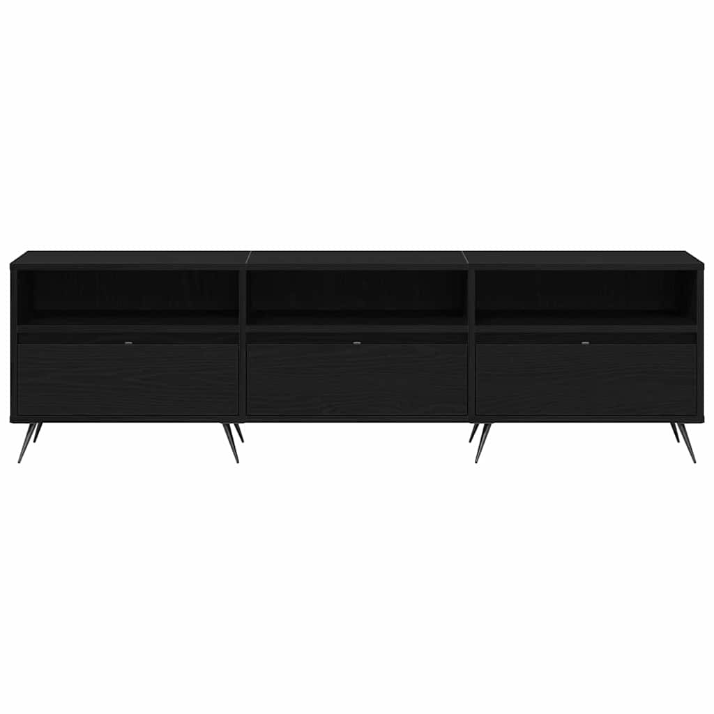 TV Cabinet Black Oak 150 x 30 x 44.5 cm