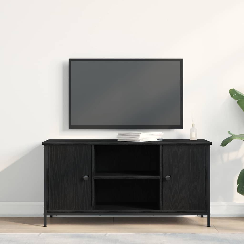 Televizoriaus spintelė juoda ąžuolo 100 x 40 x 50 cm