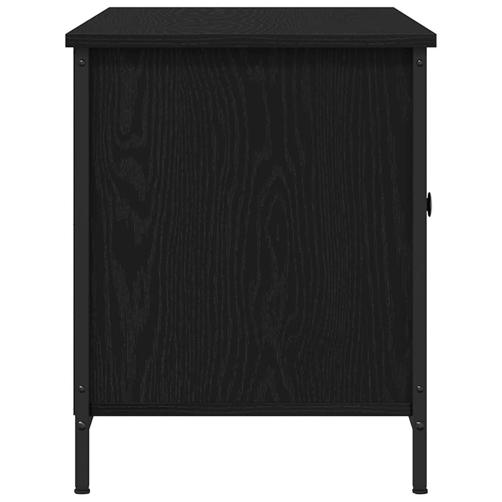 Televizoriaus spintelė juoda ąžuolo 100 x 40 x 50 cm