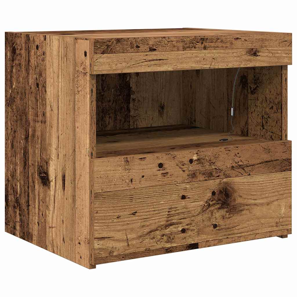 Šalia lovos spintelė 2 pcs Senas medis 50 x 40 x 45 cm