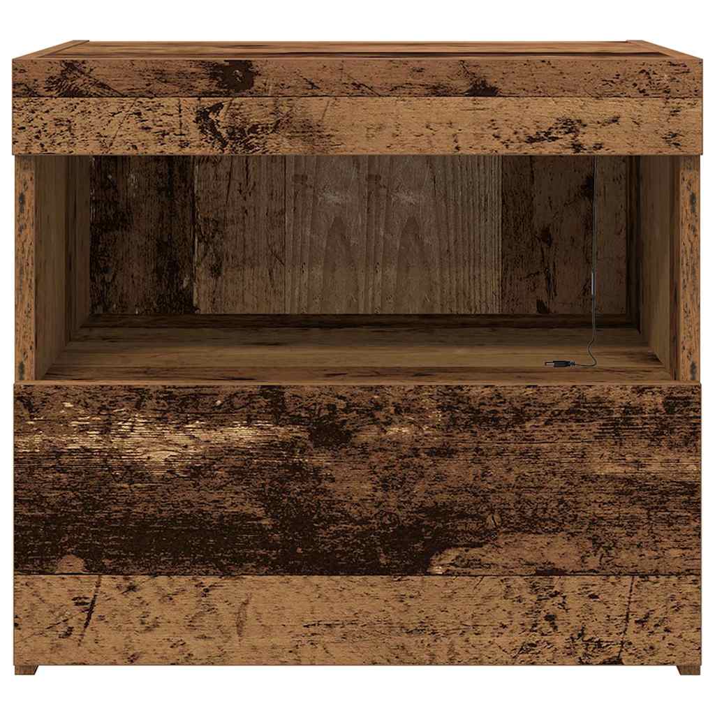 Šalia lovos spintelė 2 pcs Senas medis 50 x 40 x 45 cm