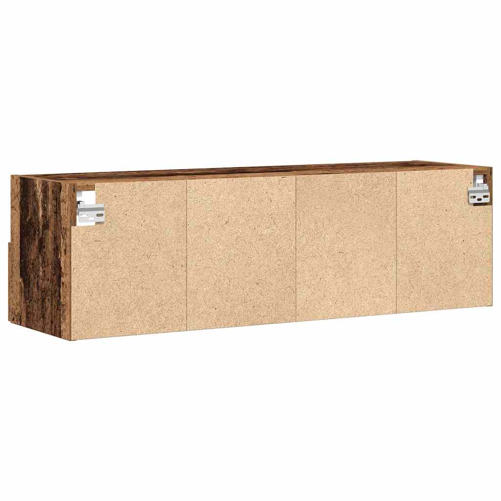 TV sieninė spintelė 2 pcs Senovinis medis 100 x 30 x 30 cm