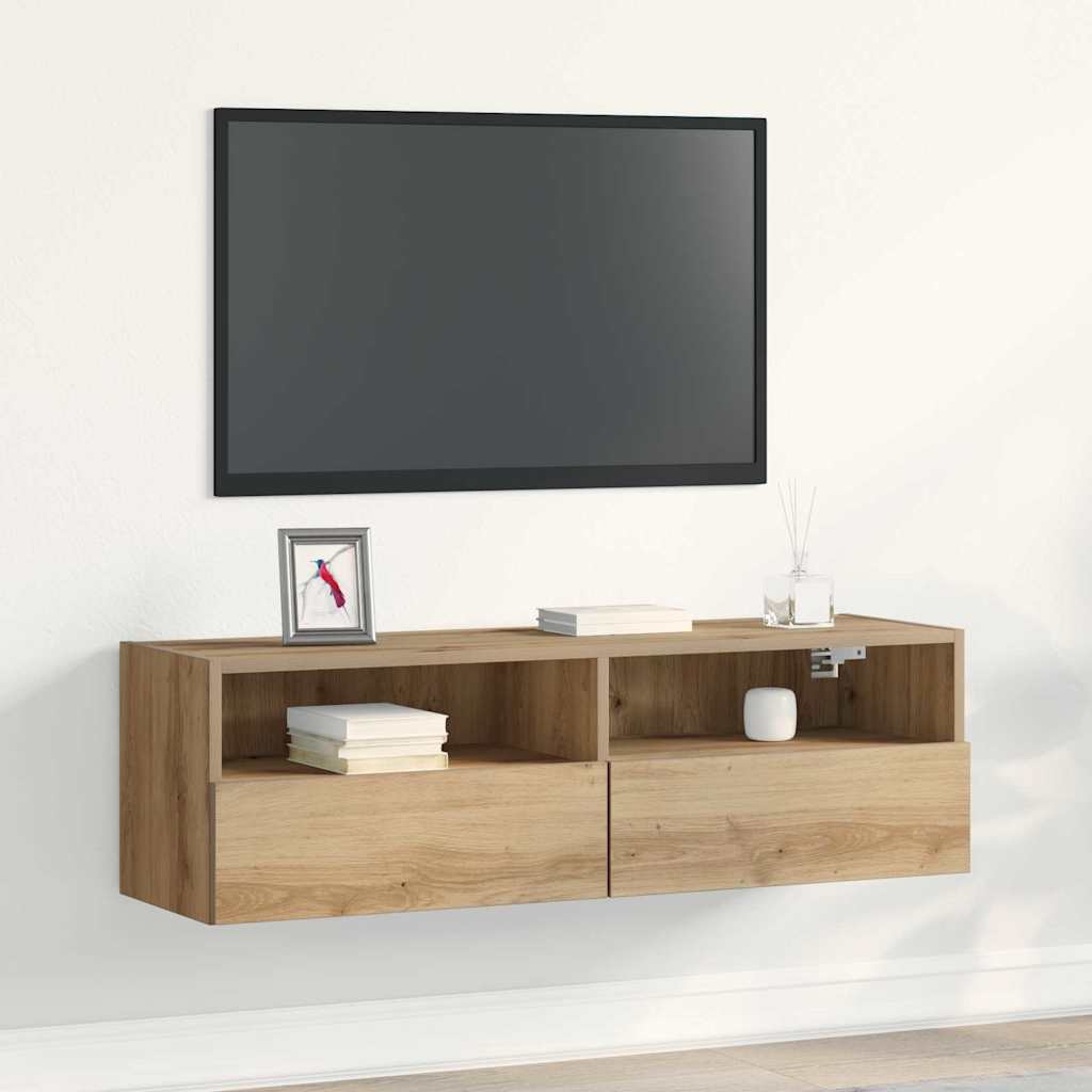 TV sieninė spintelė artisano ąžuolo 100 x 30 x 30 cm