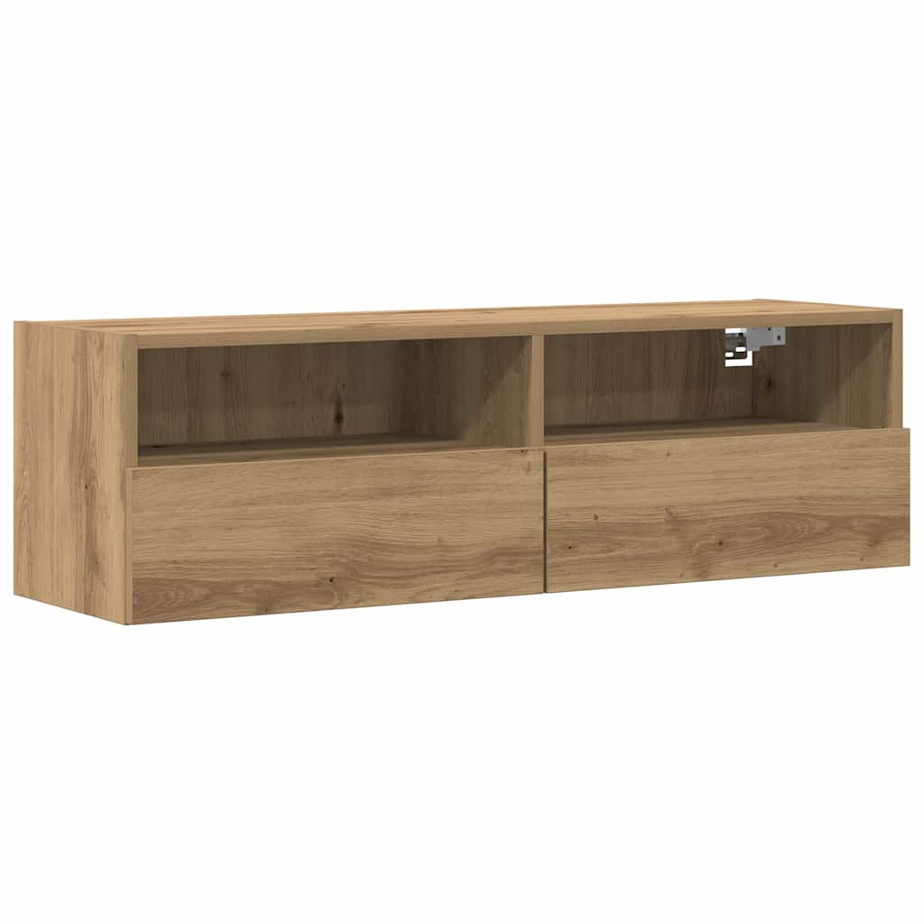 TV sieninė spintelė artisano ąžuolo 100 x 30 x 30 cm