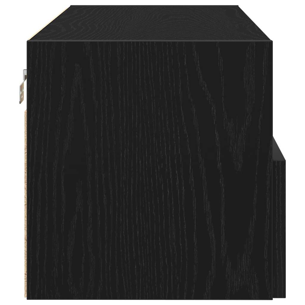 TV sieninė spintelė Juodas ąžuolas 100 x 30 x 30 cm