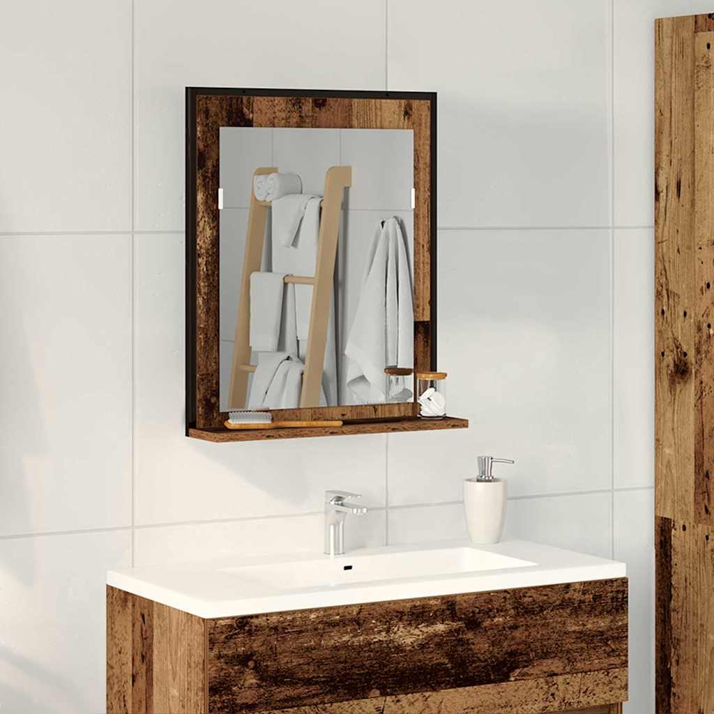Vannas istabas spogulis Sena koksne 50 x 12 x 60 cm Apstrādāta koksne