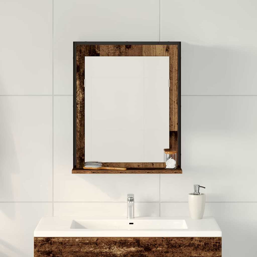 Vannas istabas spogulis Sena koksne 50 x 12 x 60 cm Apstrādāta koksne