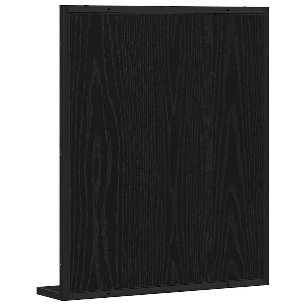 Vonios veidrodis juoda ąžuolo 50 x 12 x 60 cm Apdirbta mediena