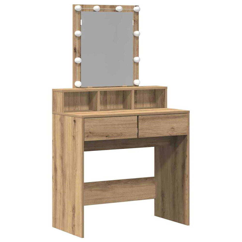 Artisan oak dressing table 80 x 41 x 144.5 cm
