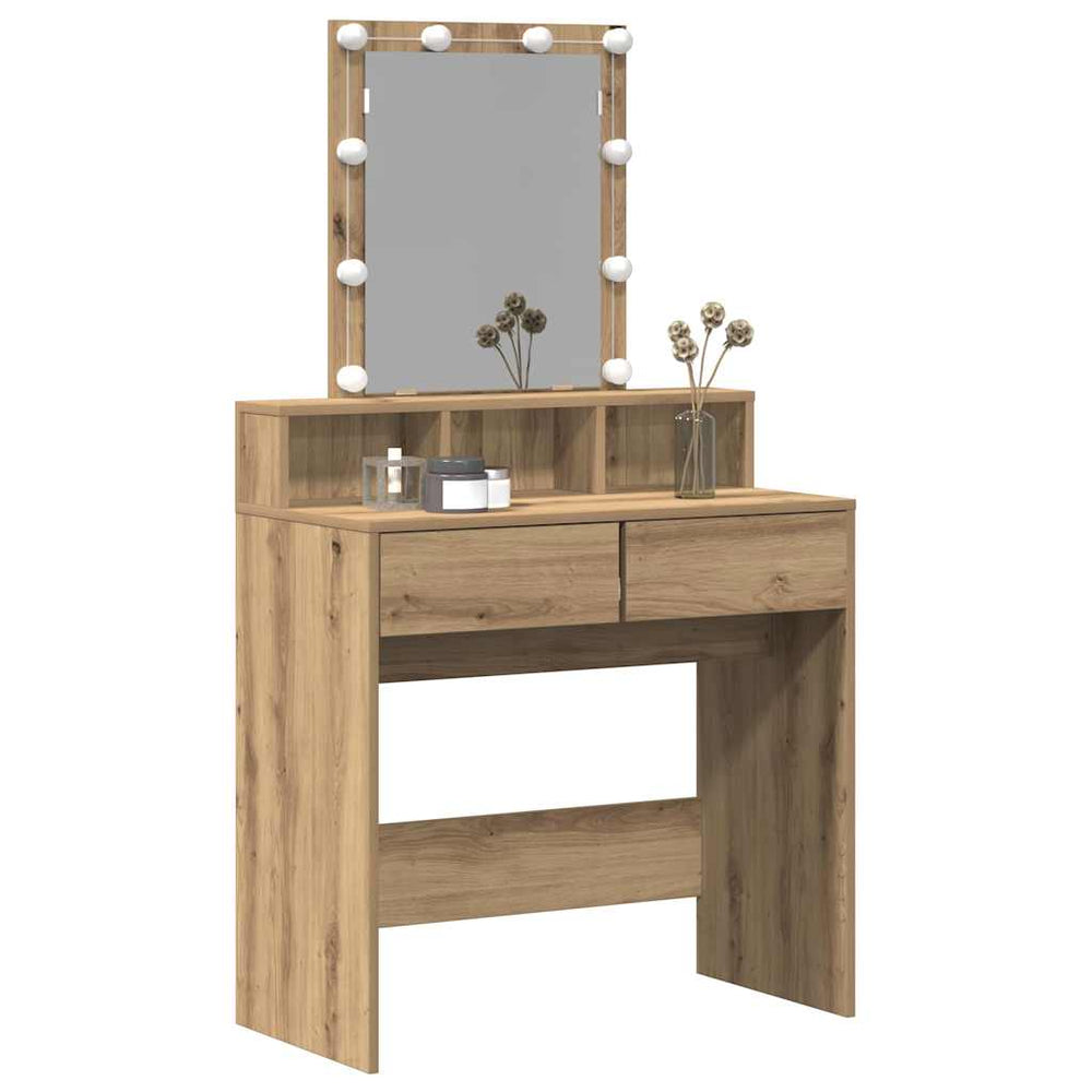 Artisan oak dressing table 80 x 41 x 144.5 cm