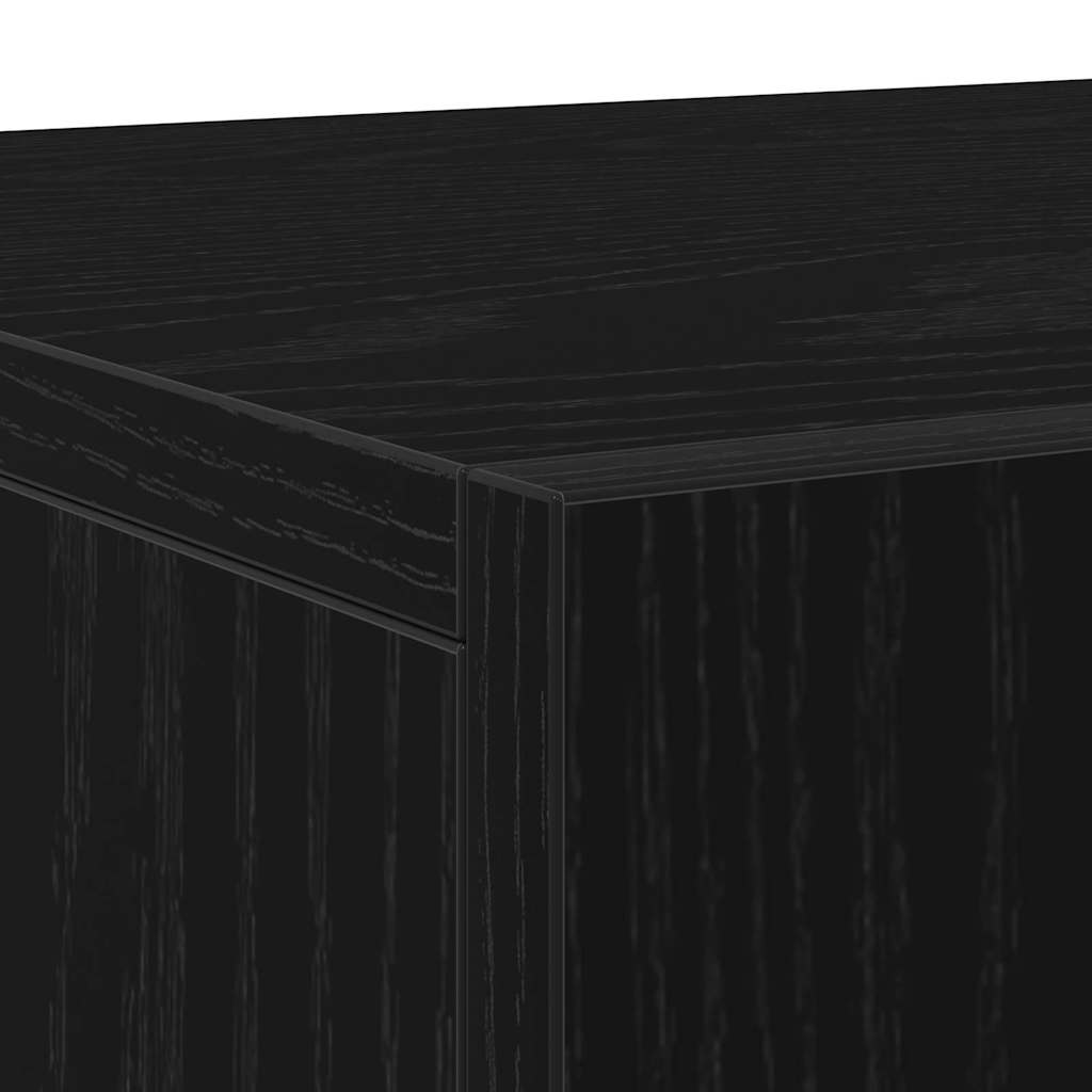 Kabalas melns ozols 90 x 34 x 80 cm Pārstrādāta koksne