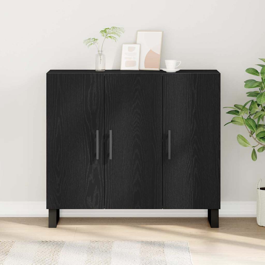 Kabalas melns ozols 90 x 34 x 80 cm Pārstrādāta koksne