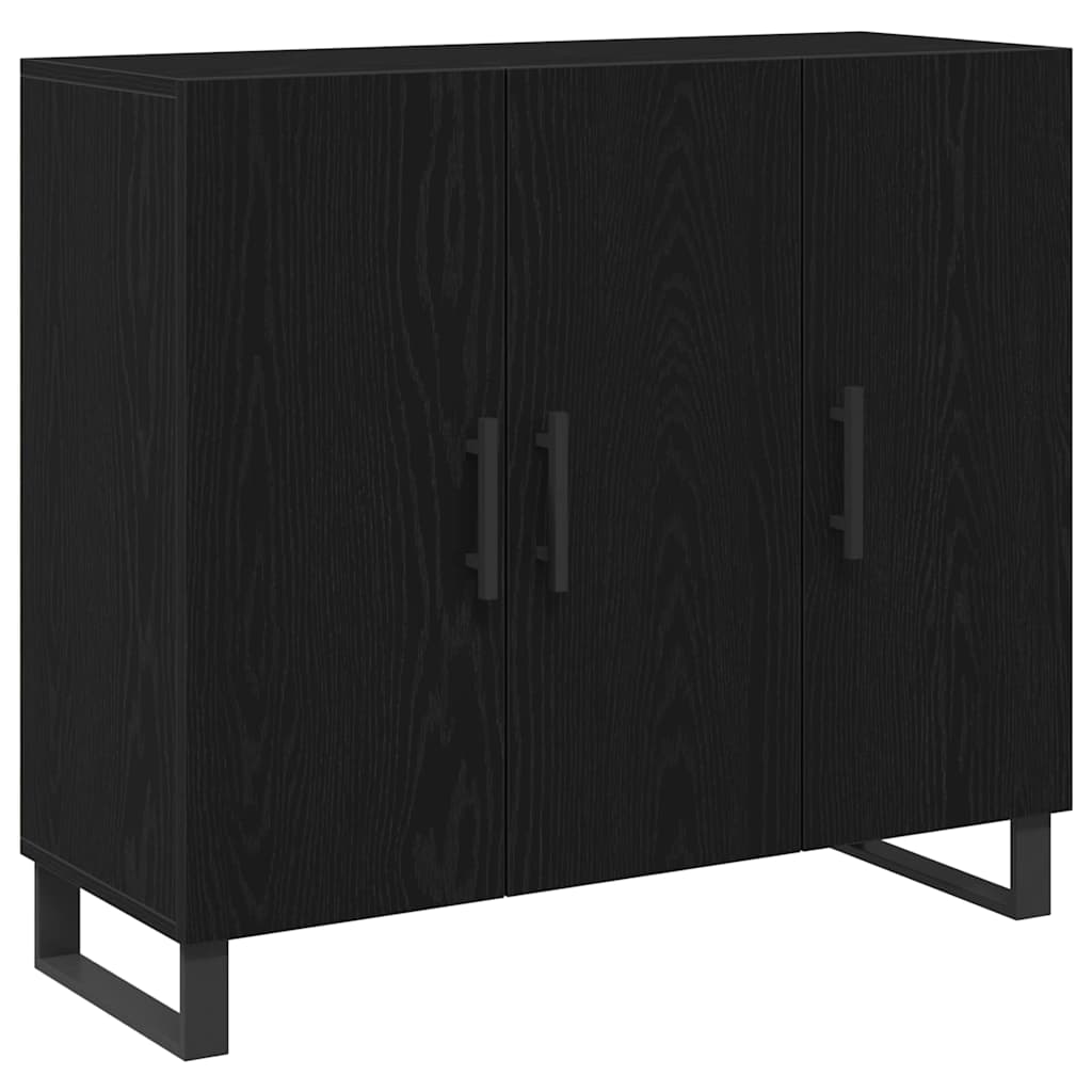 Kabalas melns ozols 90 x 34 x 80 cm Pārstrādāta koksne