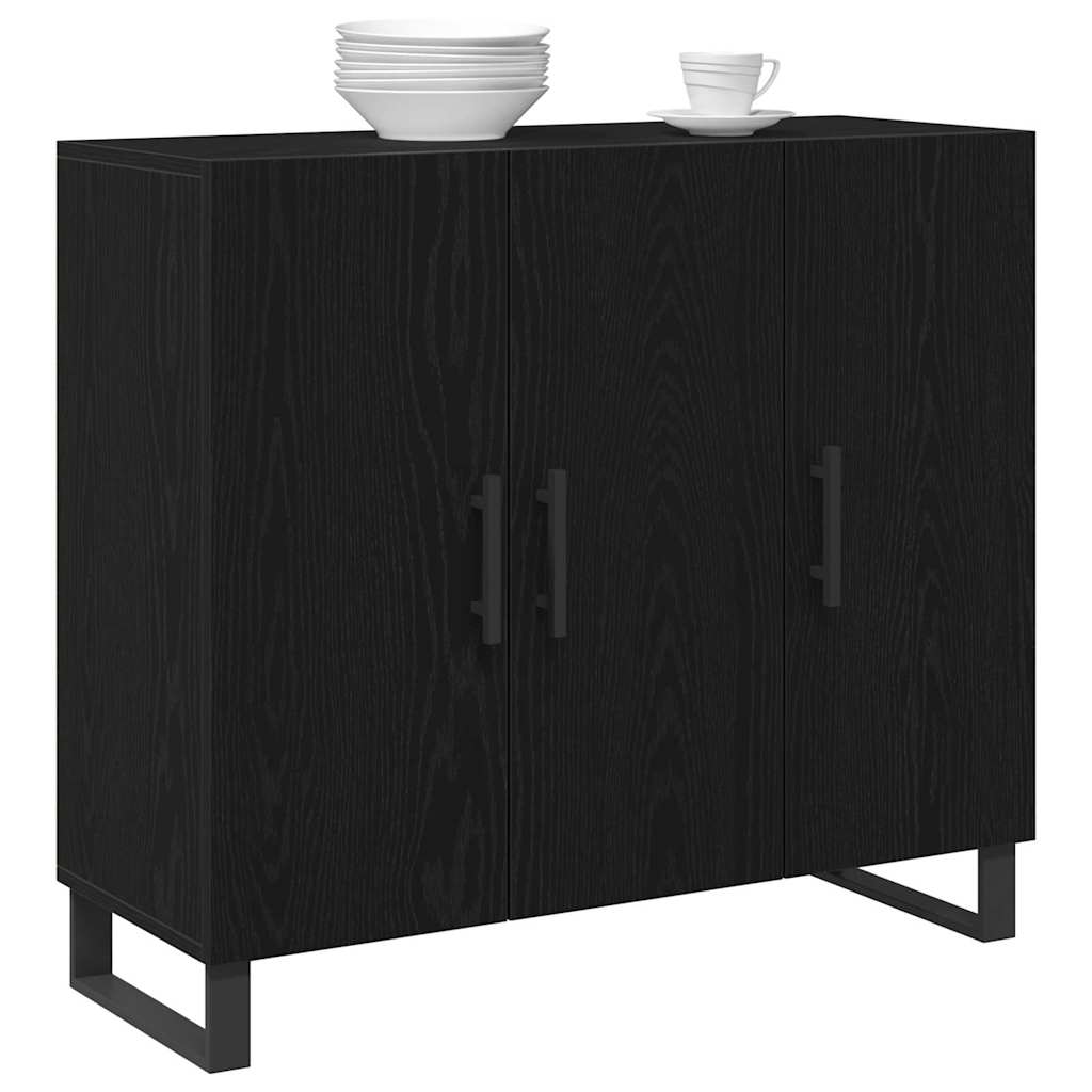 Kabalas melns ozols 90 x 34 x 80 cm Pārstrādāta koksne