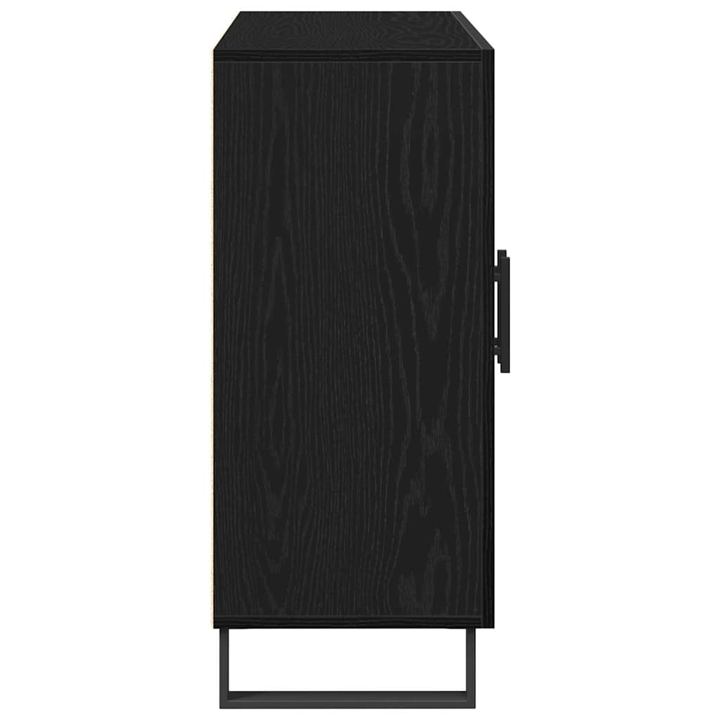 Kabalas melns ozols 90 x 34 x 80 cm Pārstrādāta koksne