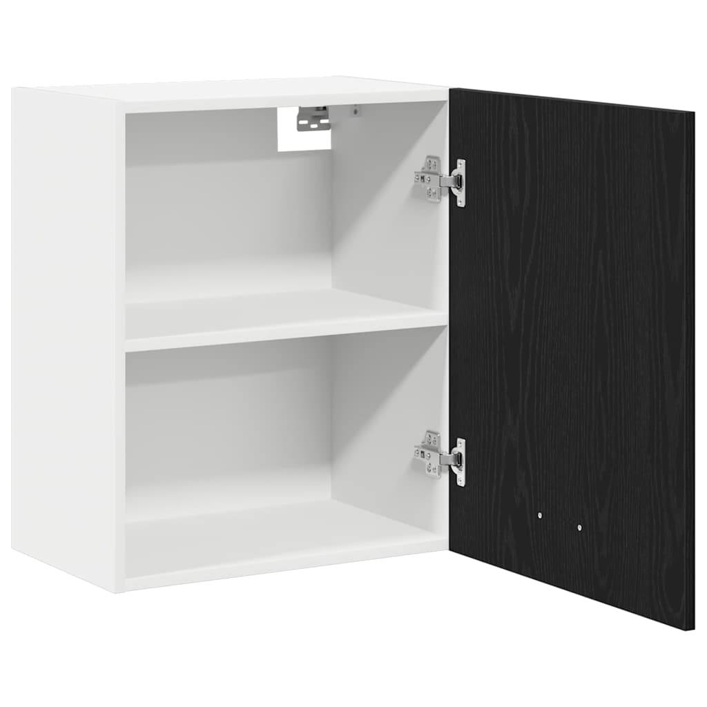 Juoda ąžuolo kabineto 50x31x60 cm pagamintas iš inžinerinės medienos
