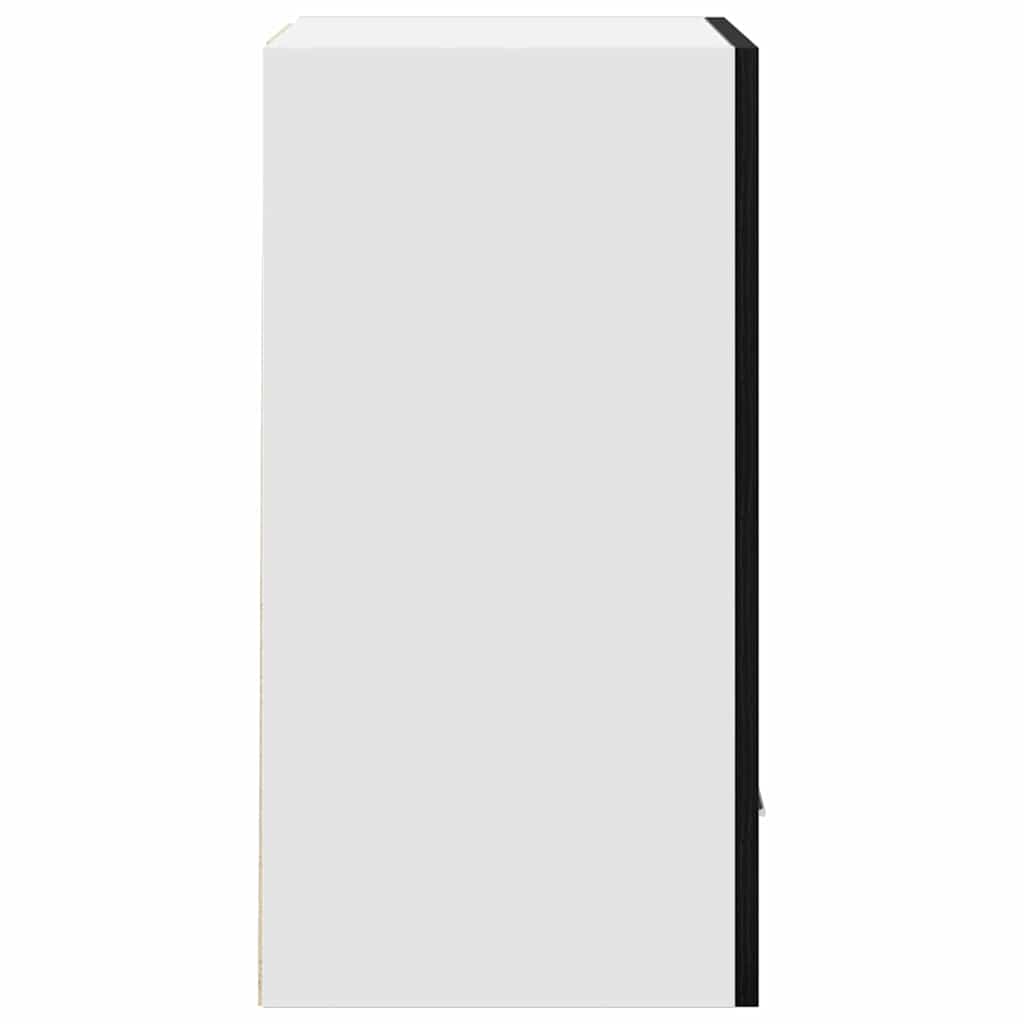 Juoda ąžuolo kabineto 50x31x60 cm pagamintas iš inžinerinės medienos