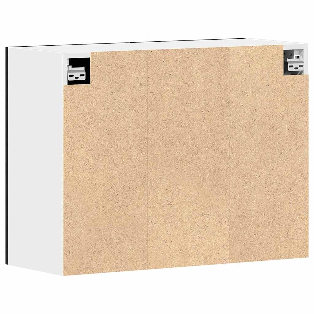 Juoda ąžuolo pakabinama spinta - 80x31x60 cm - Pagaminta iš inžinerinės medienos