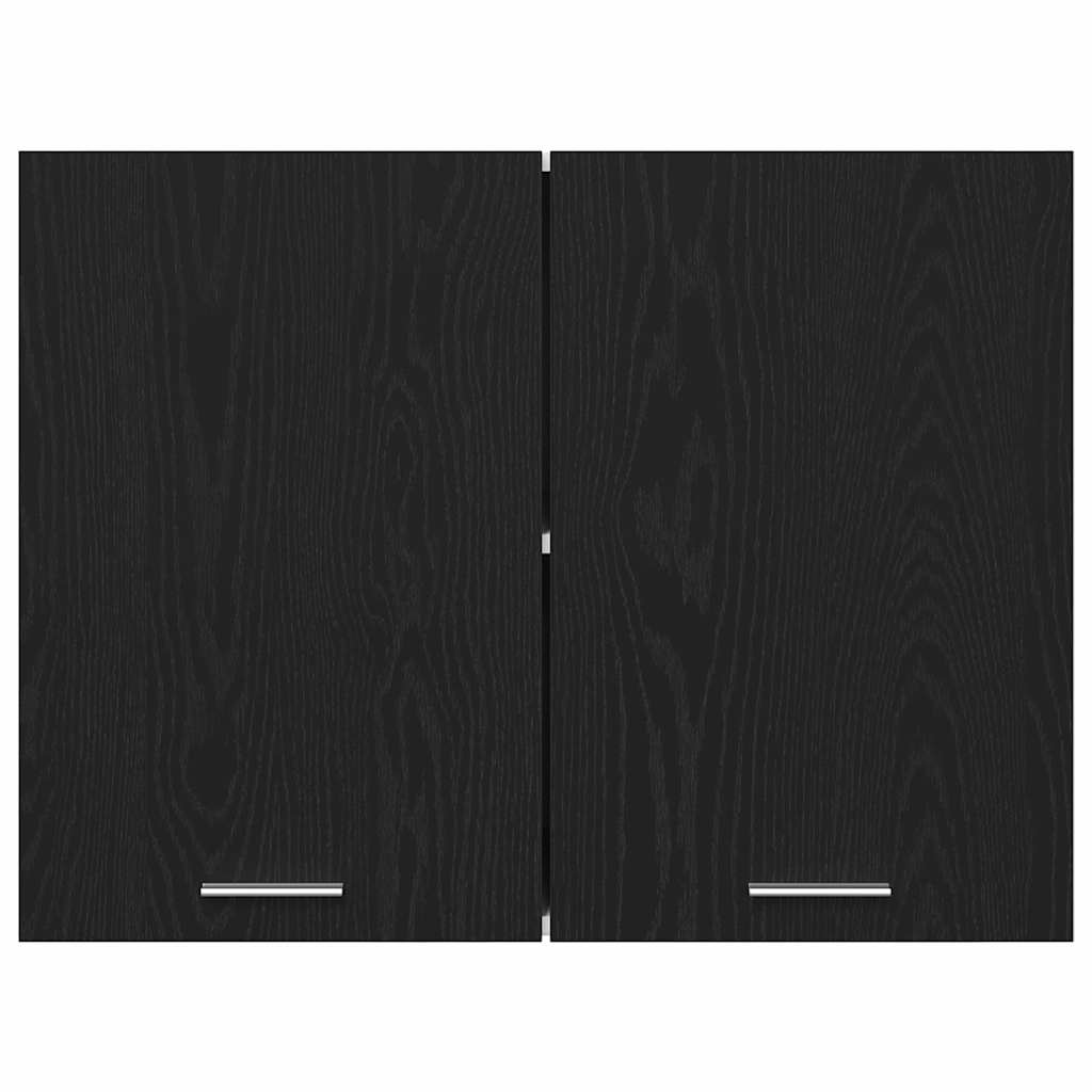 Juoda ąžuolo pakabinama spinta - 80x31x60 cm - Pagaminta iš inžinerinės medienos