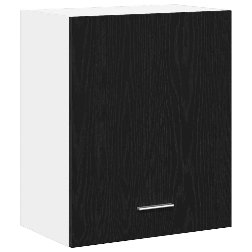 Kabantys spintos su lentyna 2 pcs juoda ąžuolo 100 x 31 x 60 cm