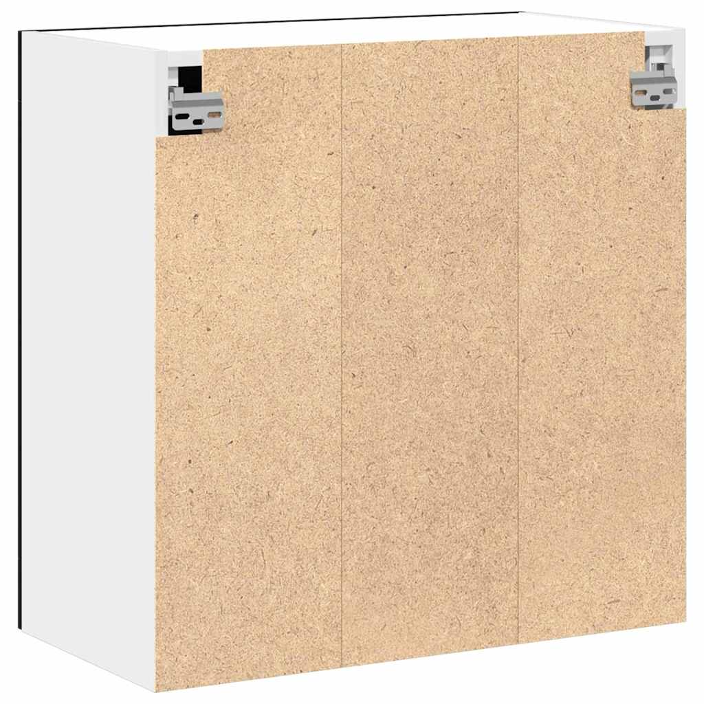 Wall-mounted glass cabinets Riga black oak 60 x 31 x 60 cm