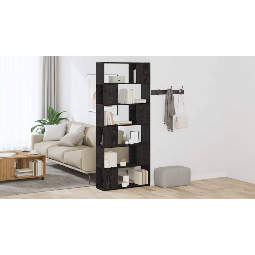 TV spintelių komplektas Juoda 80 x 24 x 186 cm Apdirbta mediena