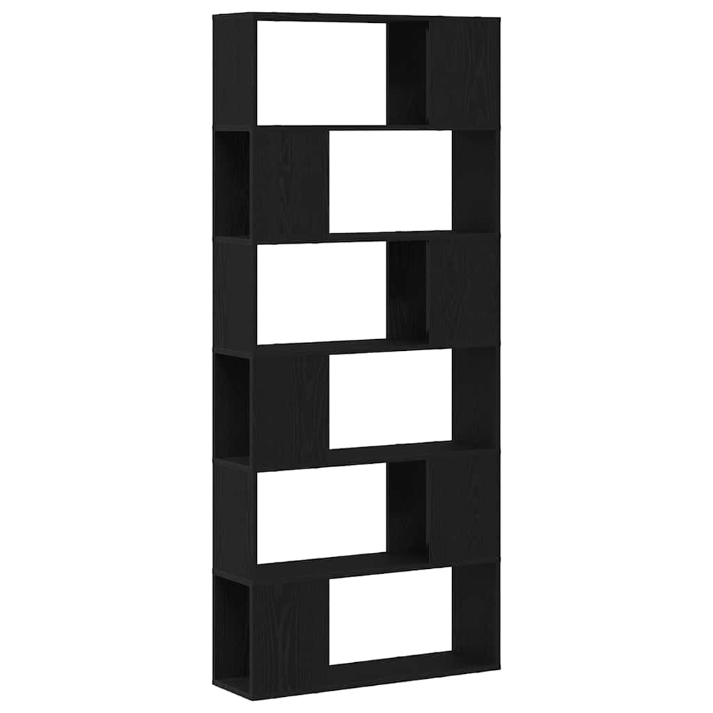 TV spintelių komplektas Juoda 80 x 24 x 186 cm Apdirbta mediena