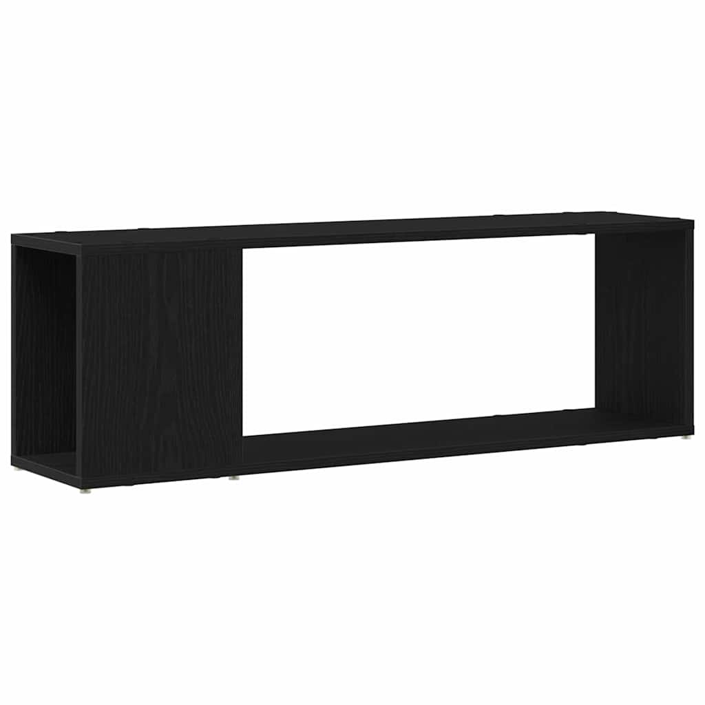 TV spintelių komplektas Juoda 100 x 24 x 63 cm Apdirbta mediena