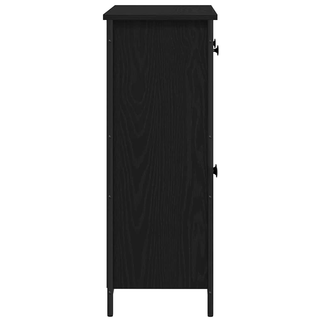 Kabalas juoda ąžuolo 70 x 30 x 80 cm Apdirbta mediena