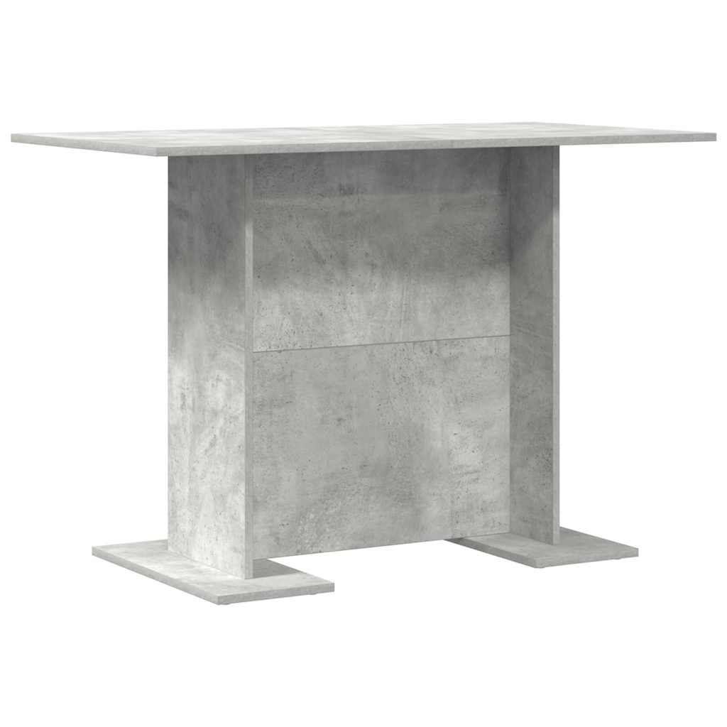 Valgomojo stalas Betono pilka 110 x 60 x 75 cm Apdirbta mediena