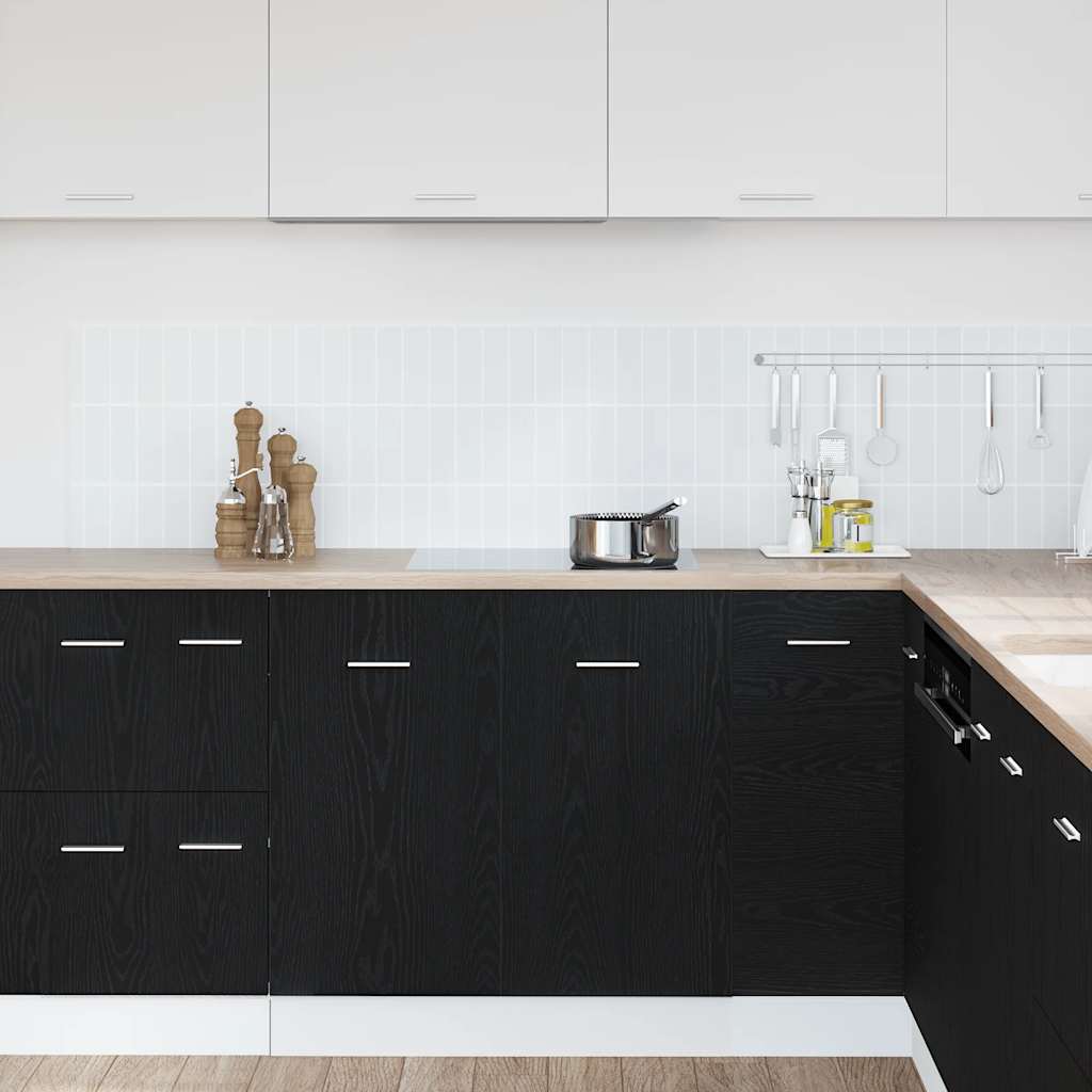 Base sink cabinet, black oak, 80x46x81.5 cm, engineered wood