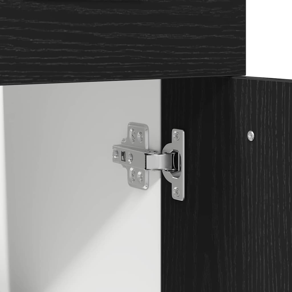 Drawer bottom cabinet black oak 40 x 46 x 81.5 cm
