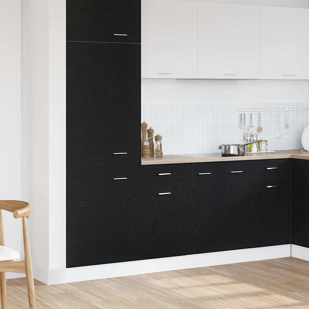 Drawer bottom cabinet black oak 40 x 46 x 81.5 cm