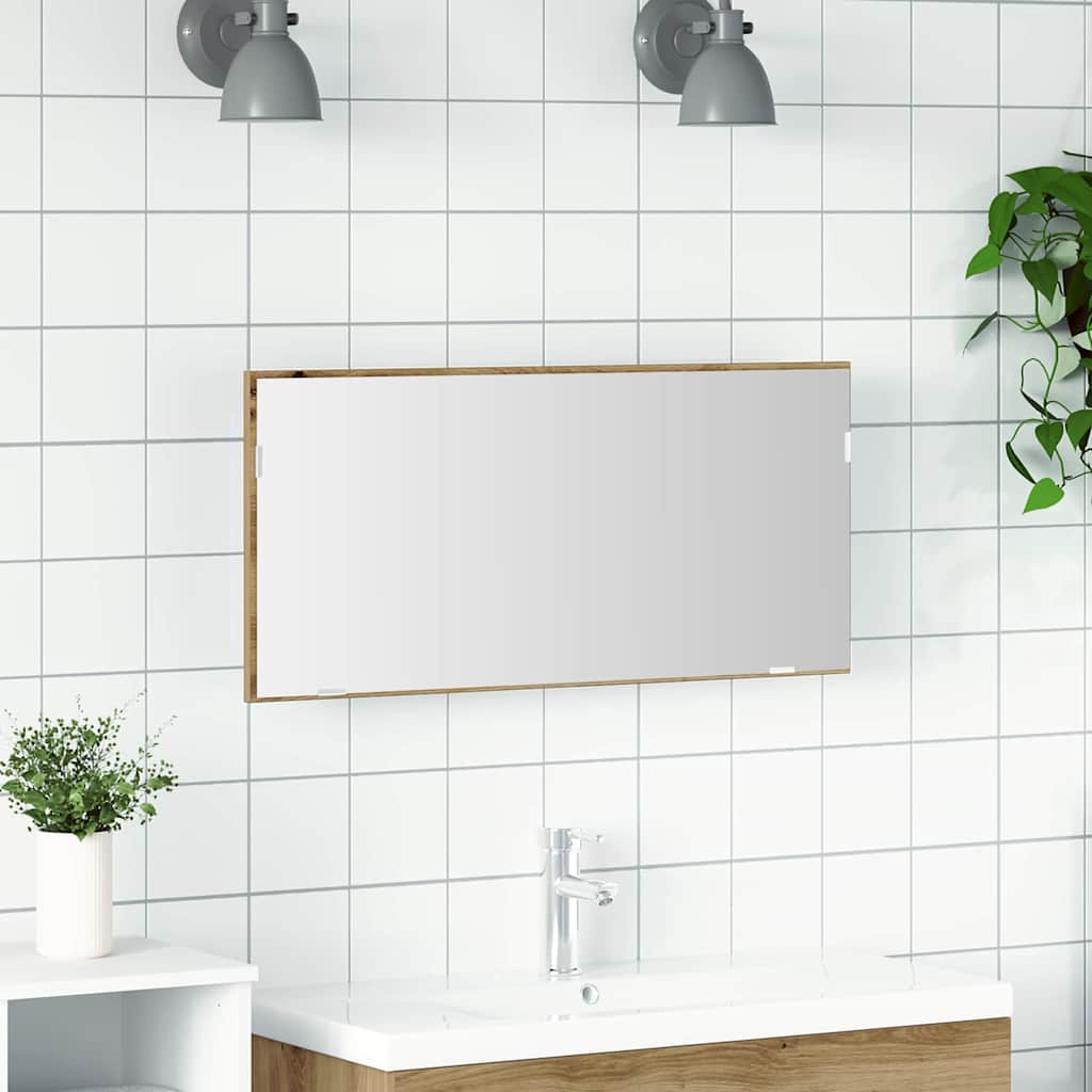 Vannas istabas spogulis ar spoguli Artisano ozola 80 x 8.5 x 37 cm