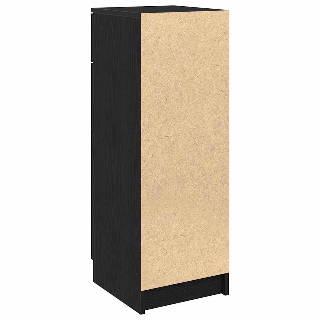 Black oak bathroom cabinet 32 x 34 x 90 cm Engineered wood