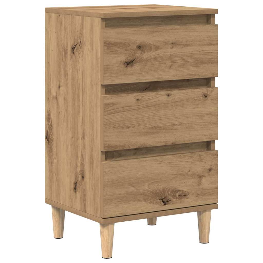 Bedside cabinet with drawer artisan oak 40 x 35 x 70 cm