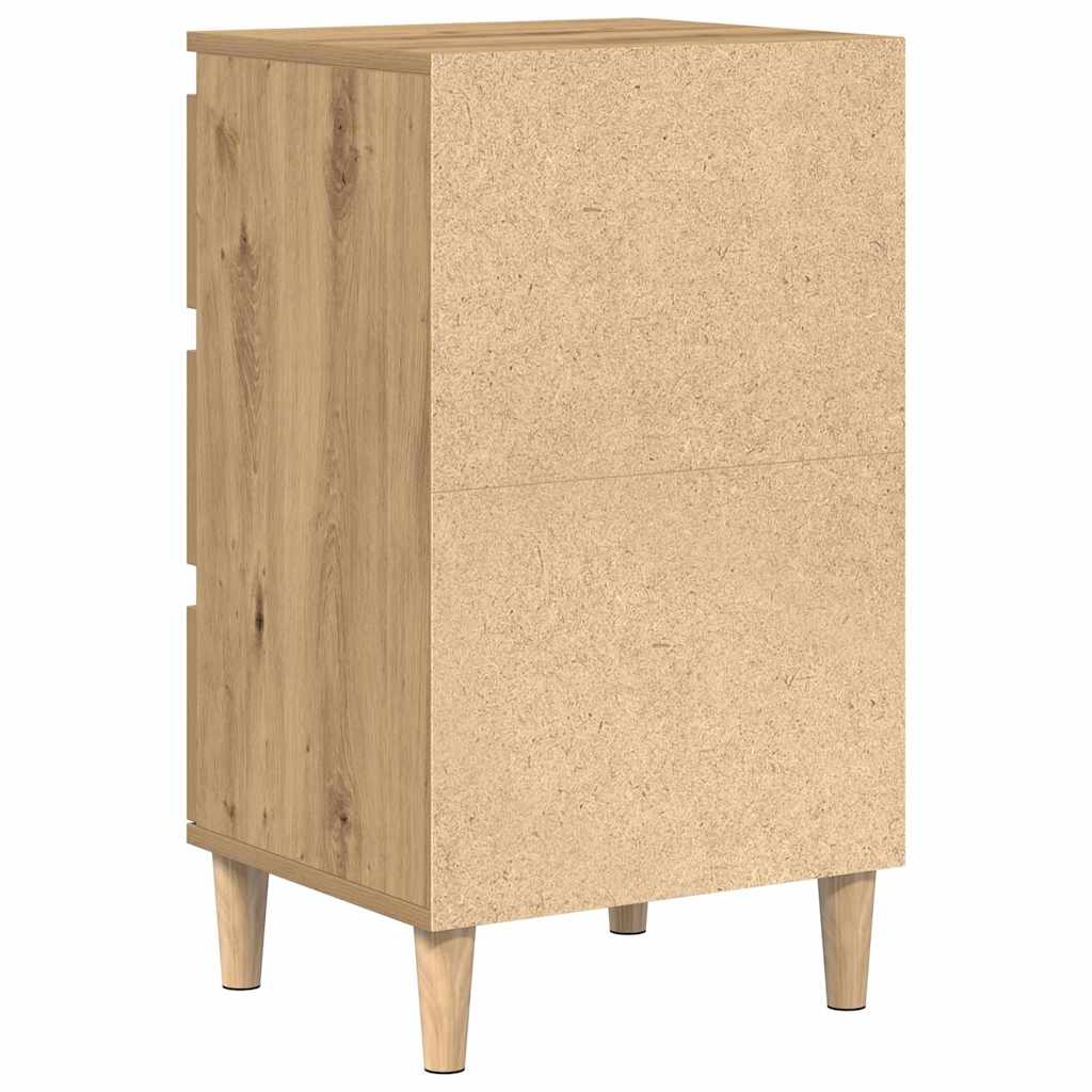 Bedside cabinet with drawer artisan oak 40 x 35 x 70 cm
