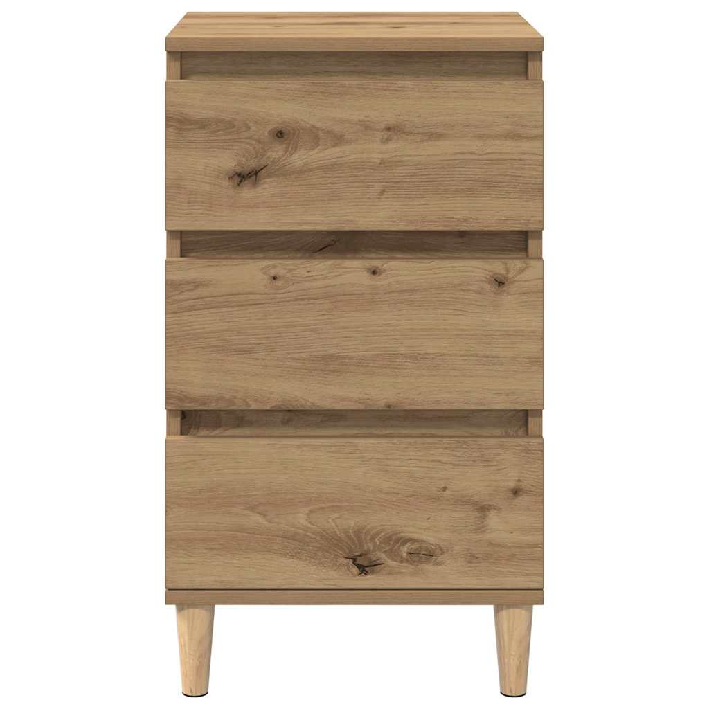 Bedside cabinet with drawer artisan oak 40 x 35 x 70 cm