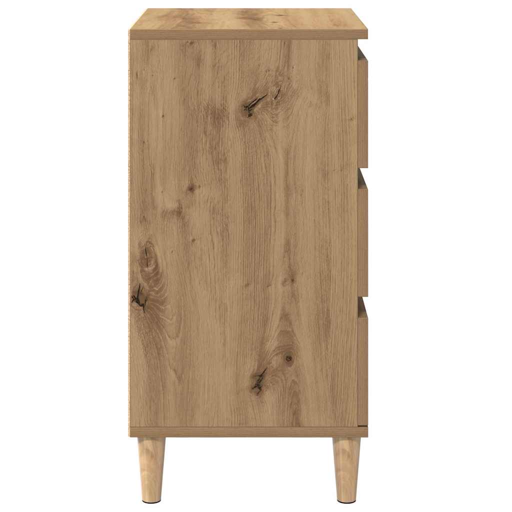 Bedside cabinet with drawer artisan oak 40 x 35 x 70 cm