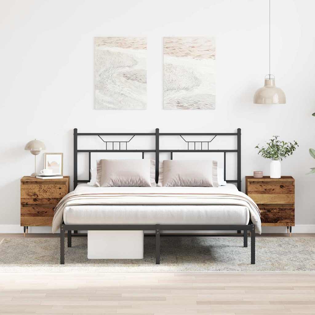 Bedside table 2 pcs Solid wood 40 x 35 x 50 cm