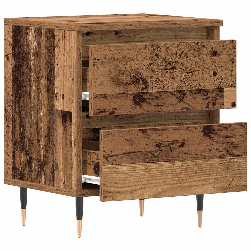 Bedside table 2 pcs Solid wood 40 x 35 x 50 cm