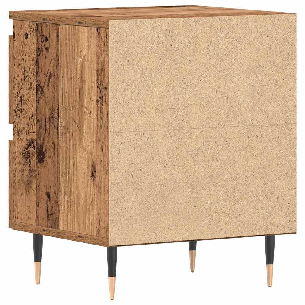 Bedside table 2 pcs Solid wood 40 x 35 x 50 cm