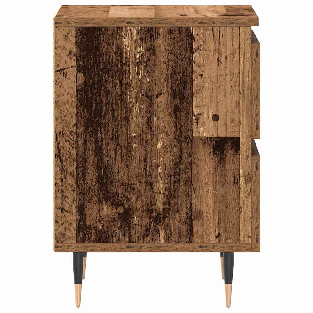 Bedside table 2 pcs Solid wood 40 x 35 x 50 cm