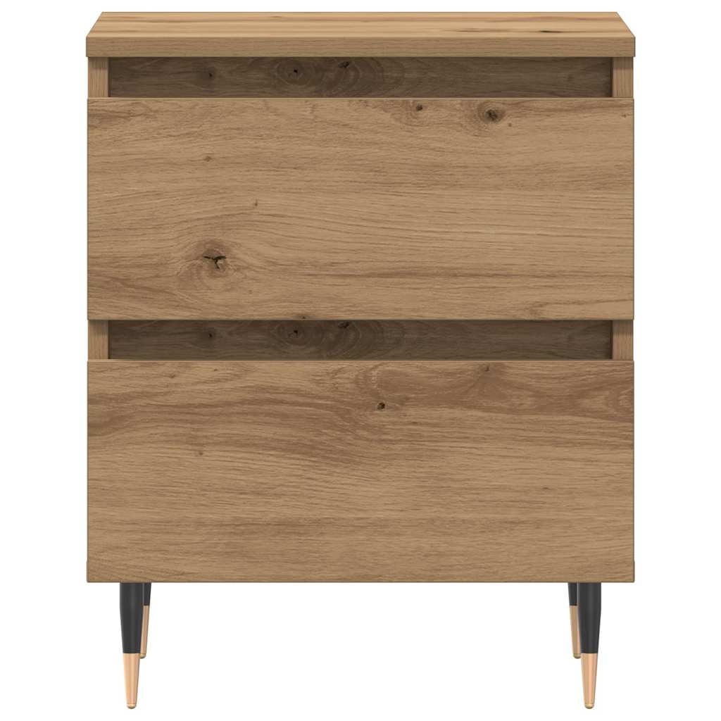 Šalia lovos spintelė 2 pcs Amatininkų ąžuolas 40 x 35 x 50 cm