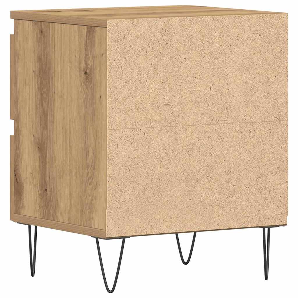 Bedside cabinet 2 pcs artisan oak 40 x 35 x 50 cm