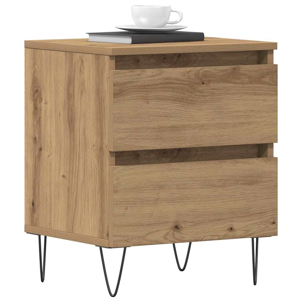 Bedside cabinet 2 pcs artisan oak 40 x 35 x 50 cm