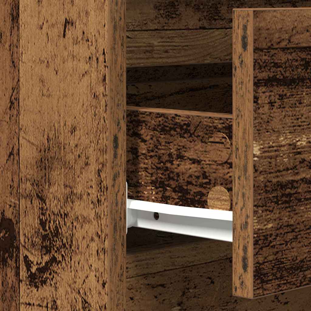 Cabinet with a drawer Old wood 60 x 35 x 70 cm Processed wood