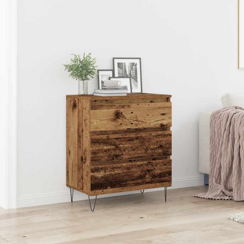 Cabinet with a drawer Old wood 60 x 35 x 70 cm Processed wood
