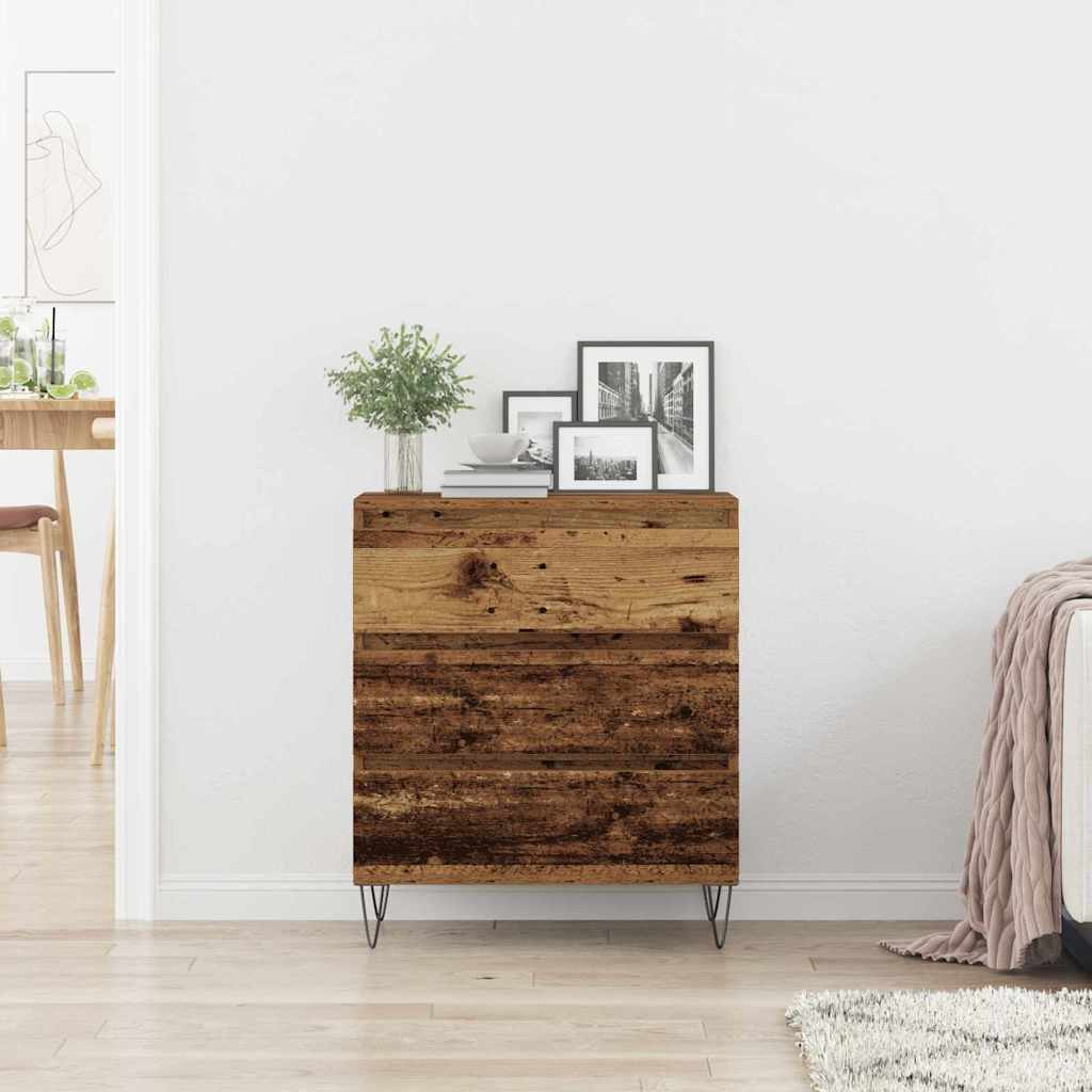 Cabinet with a drawer Old wood 60 x 35 x 70 cm Processed wood